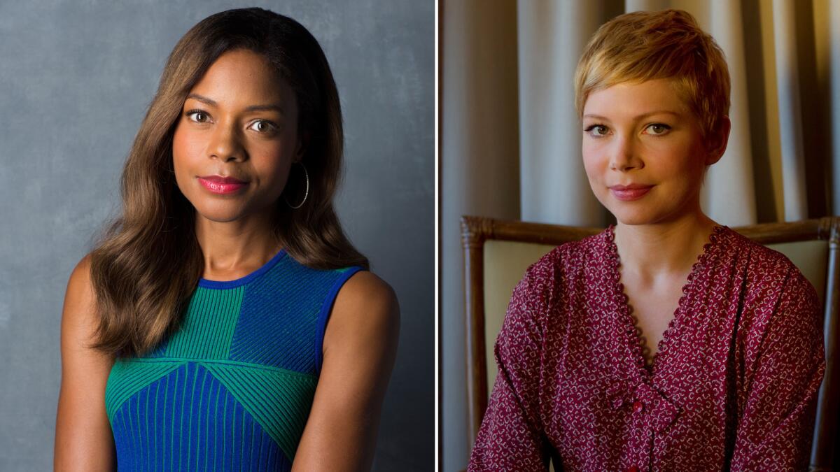 Naomie Harris, left, and Michelle Williams