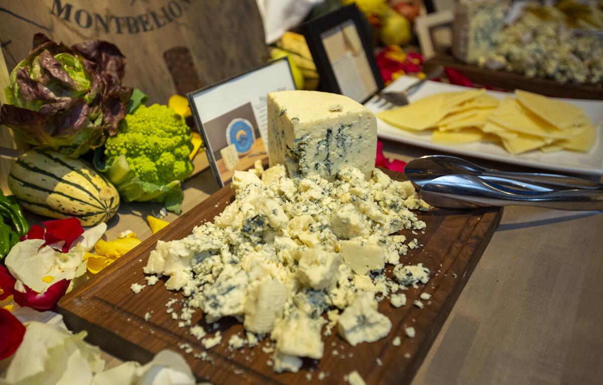 One of the cheeses available to attendees of a cheese party held at SideDoor.