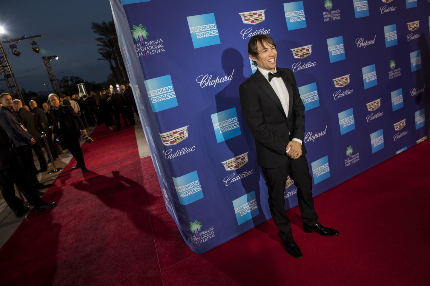 "The Florida Project" director Sean Baker on the red carpet of the 18th annual Palm Springs International Film Festival Gala.
