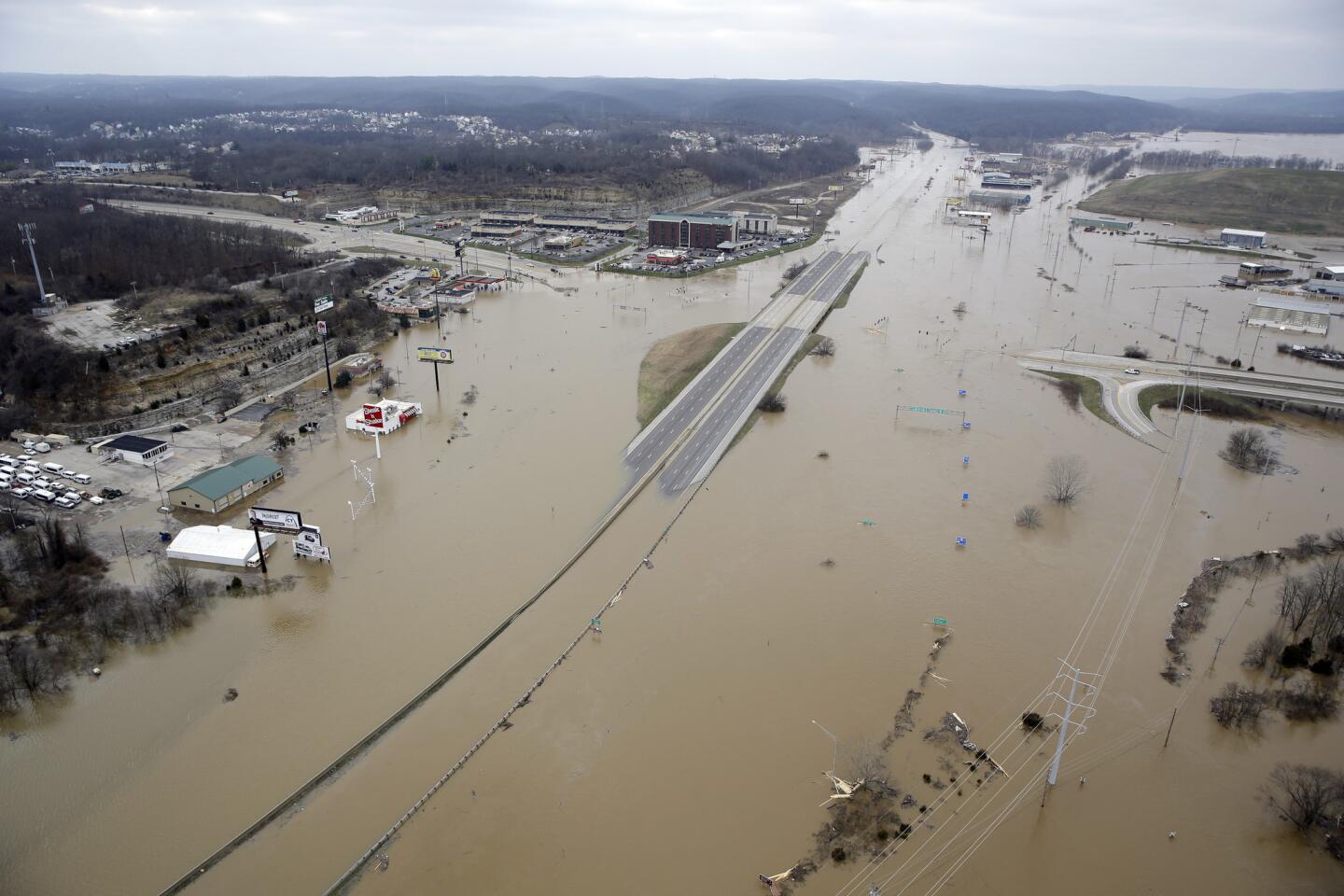 Interstate flooded