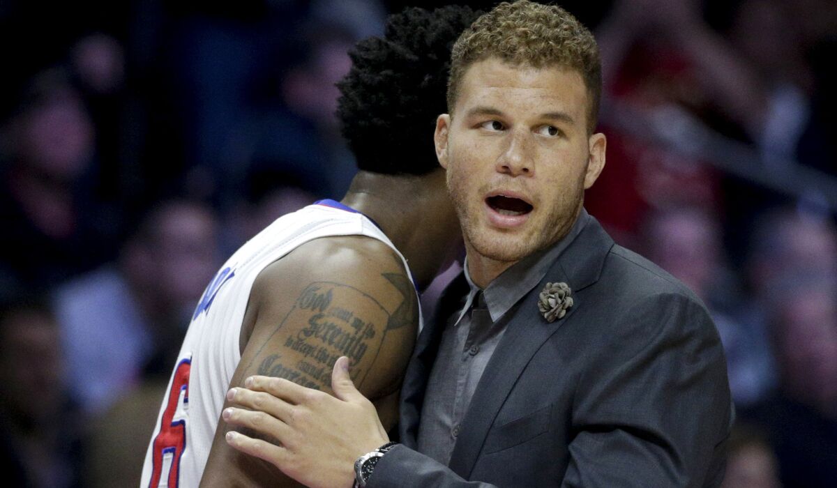 All-Star forward Blake Griffin might be joining center DeAndre Jordan and their Clippers teammates to play the Rockets on Sunday.