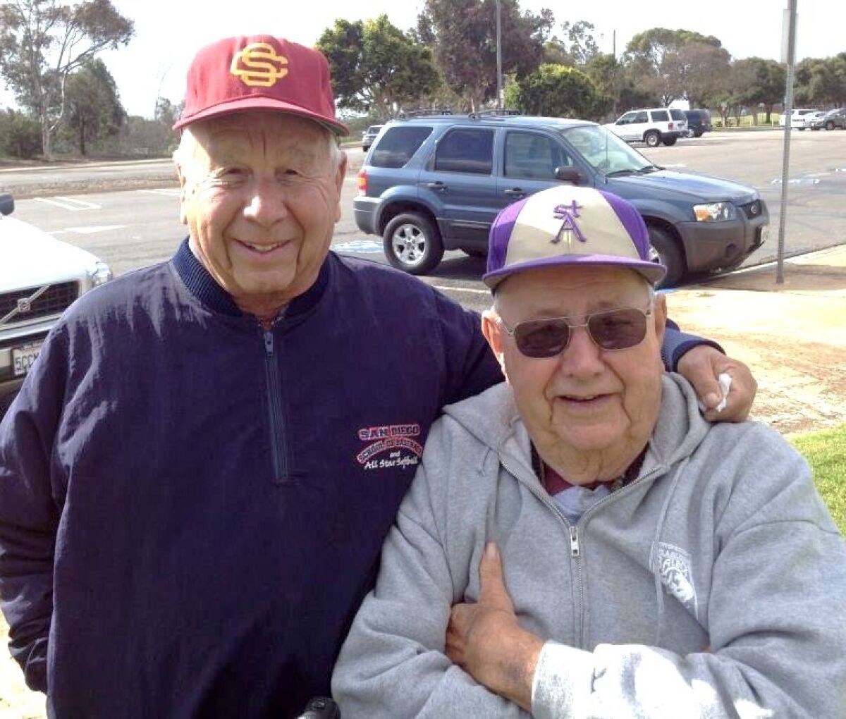 Bill Whittaker (right) and the late Joe Schloss were known as "Co-Mayors of Morley Field."