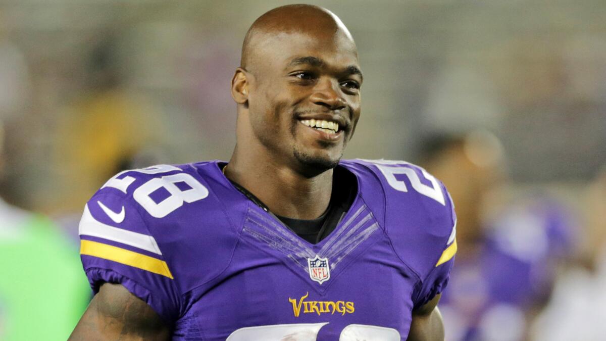 The Vikings might be shopping for a new tailback because Adrian Peterson, who is coming off his second knee injury, is due $18 million next season. Peterson has a $6 million roster bonus due on March 10, so expect this decision to be made early. It helps that this year’s NFL draft is deep at tailback.