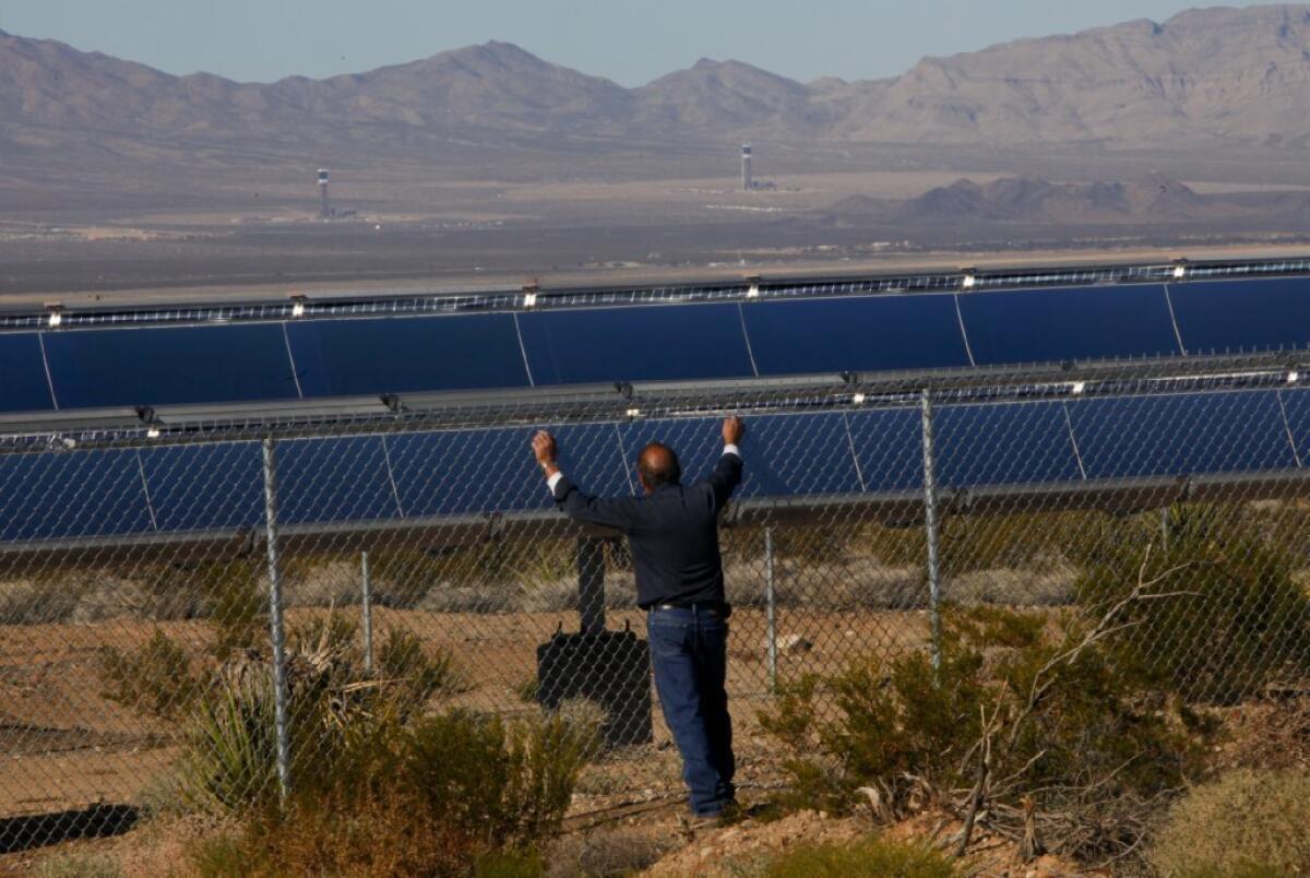 Solar arrays, such as these in Victorville, are becoming an increasingly common sight in California.