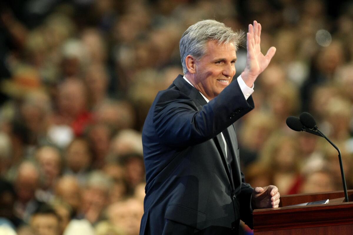 Republican Rep. Kevin McCarthy of Bakersfield.