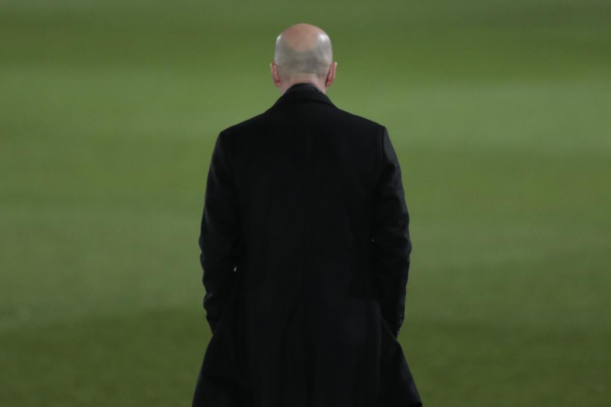 El técnico del Real Madrid Zinedine Zidane
