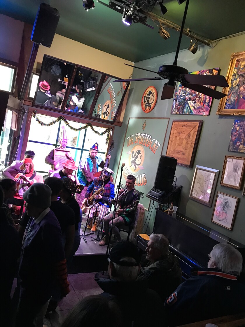 The Spotted Cat Music Club, Frenchmen Street, New Orleans.