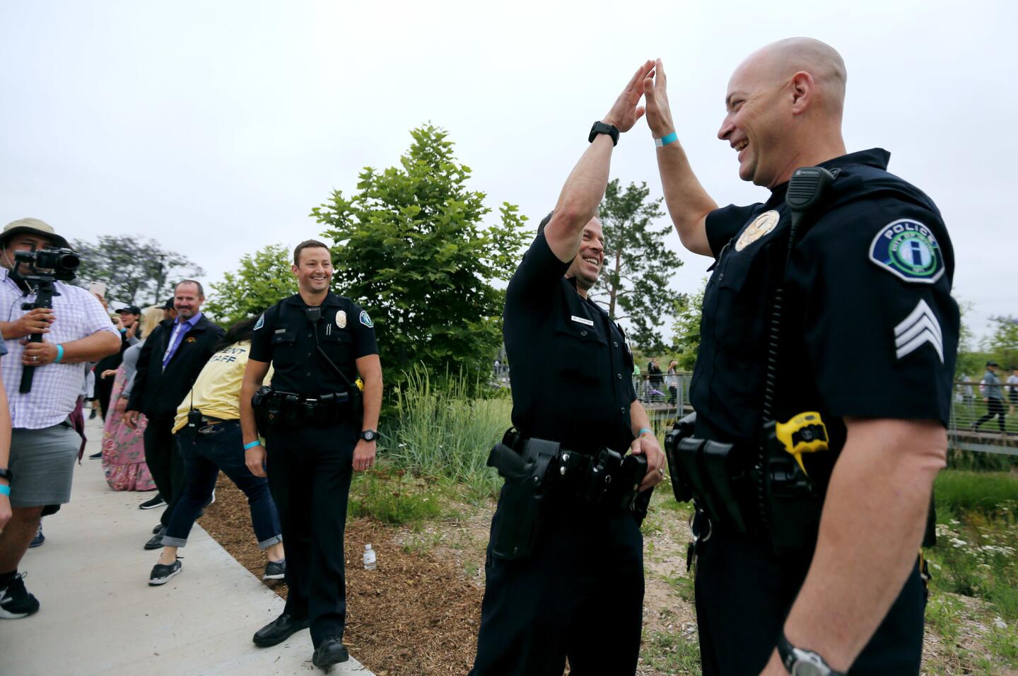 Photo Gallery: Irvine celebrates Great Park Trails grand opening with high-fives