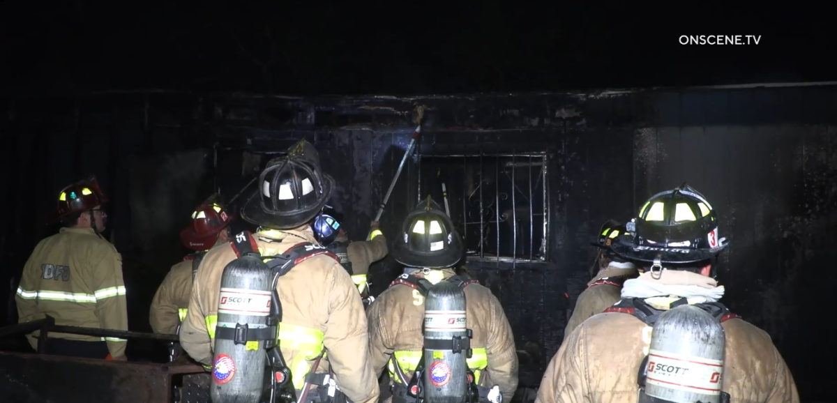 A fire destroyed a construction trailer at Balboa Park's Haunted Trail early Monday, a San Diego fire official said.