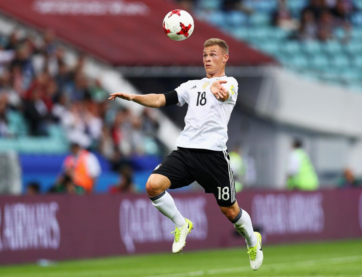 SOCHI, RUSSIA - JUNE 19: Joshua Kimmich of Germany in action during the FIFA Confederations Cup Russia 2017 Group B match between Australia and Germany at Fisht Olympic Stadium on June 19, 2017 in Sochi, Russia. (Photo by Buda Mendes/Getty Images) ** OUTS - ELSENT, FPG, CM - OUTS * NM, PH, VA if sourced by CT, LA or MoD **