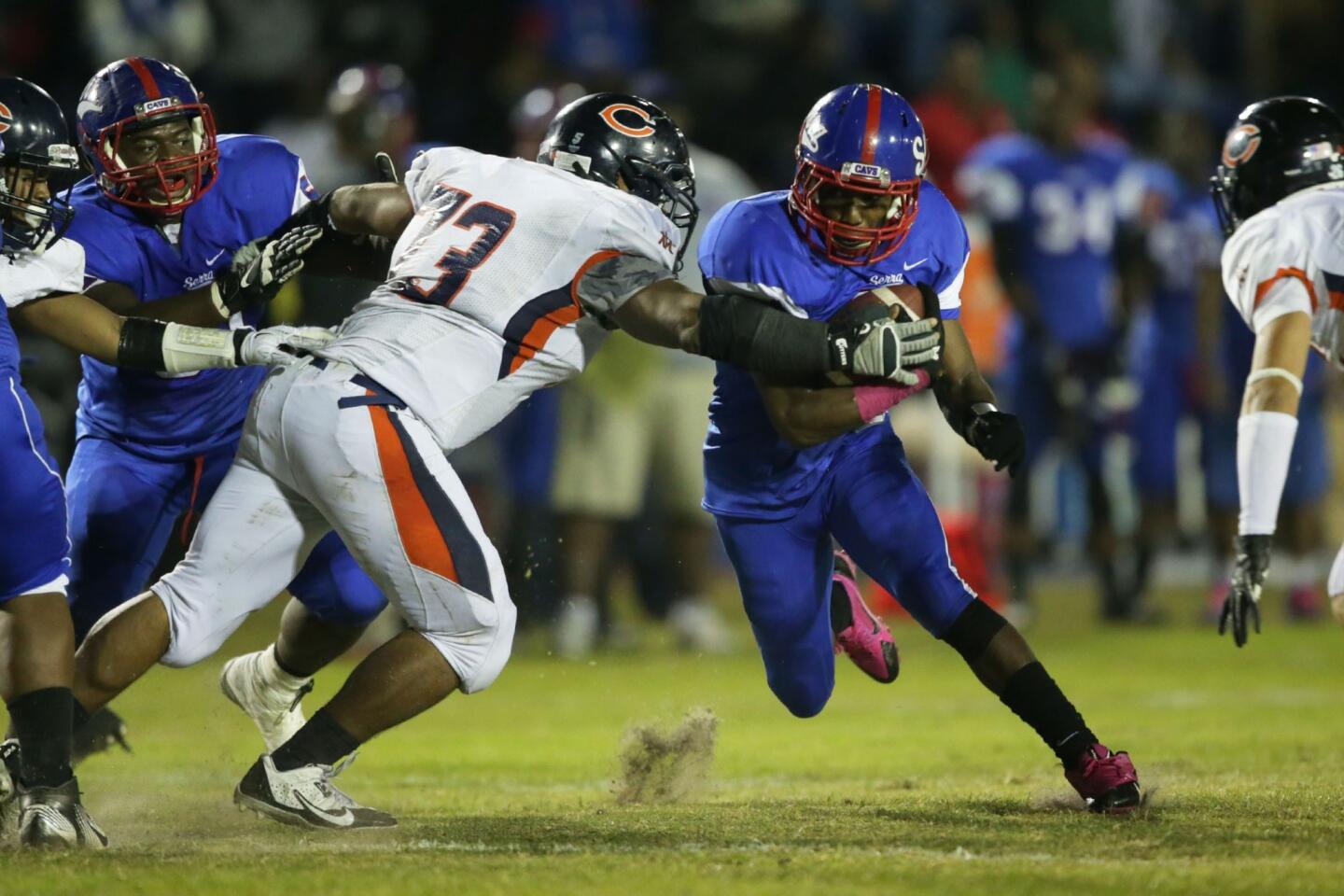 Adoree' Jackson picks up yards for Serra during a game against Chaminde.