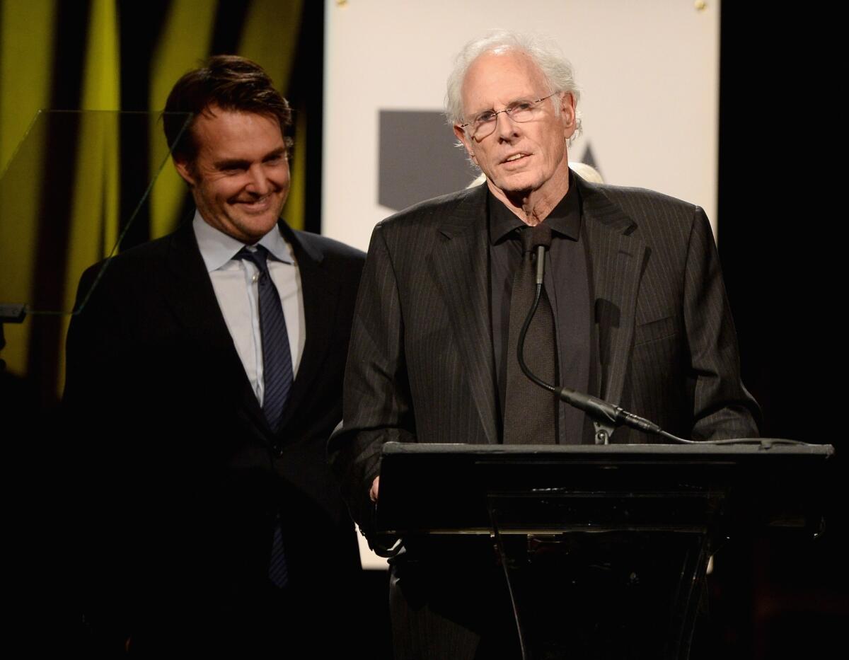 Will Forte, left, and Bruce Dern at the 13th annual AARP's Movies for Grownups Awards Gala in Beverly Hills.
