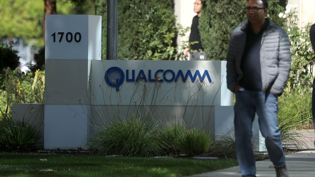 Qualcomm offices in San Jose in a November 2017 file photo.