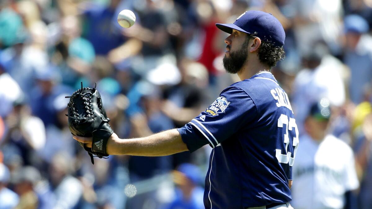 Starter James Shields is 2-7 with a 4.28 earned-run average this season.