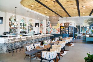 The interior of newly opened Carte Blanche Bistro & Bar in Oceanside, which is a French-inspired Mexican bistro.