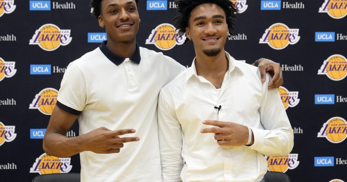 Les nouveaux Lakers Jalen Hood-Schifino, Maxwell Lewis chérissait Kobe