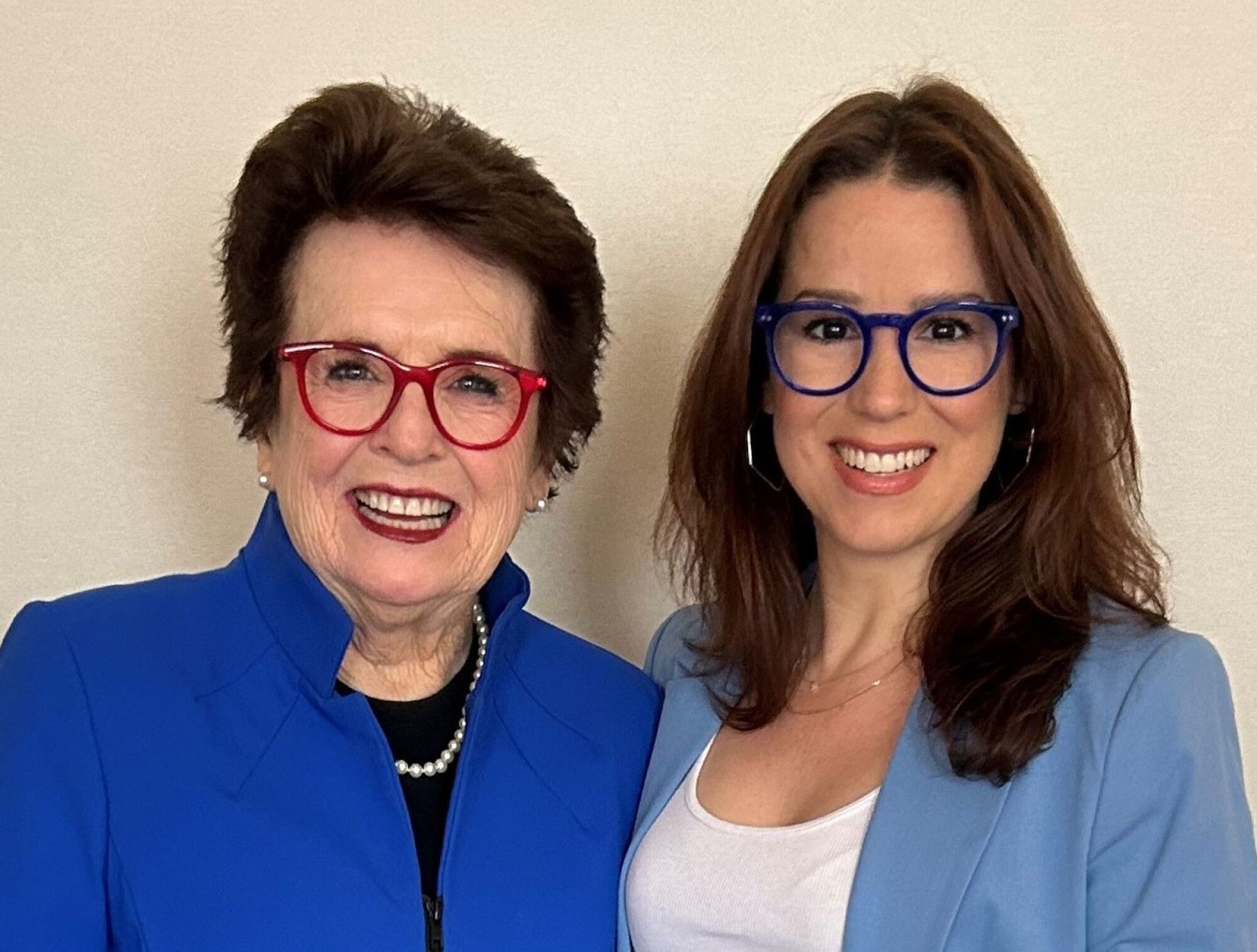 Billie Jean King, left, and Chilina Kennedy.