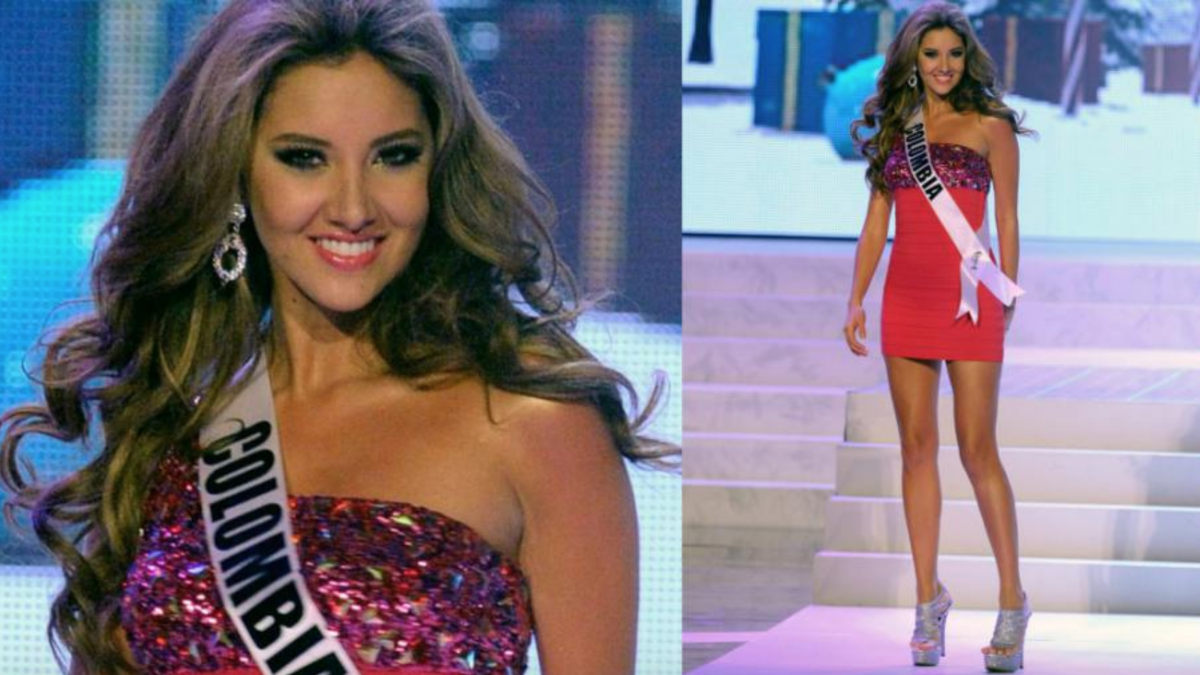 Miss Colombia 2012, Daniella Alvarez Vasquez, es presentada durante el concurso Miss Universo 2012 en Las Vegas, Nevada.