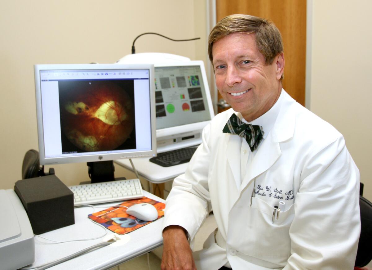 Ophthalmologist Kent Small is hopeful that his team's recent discovery of a gene mutation will someday help restore vision loss in patients who suffer from North Carolina Macular Dystrophy.