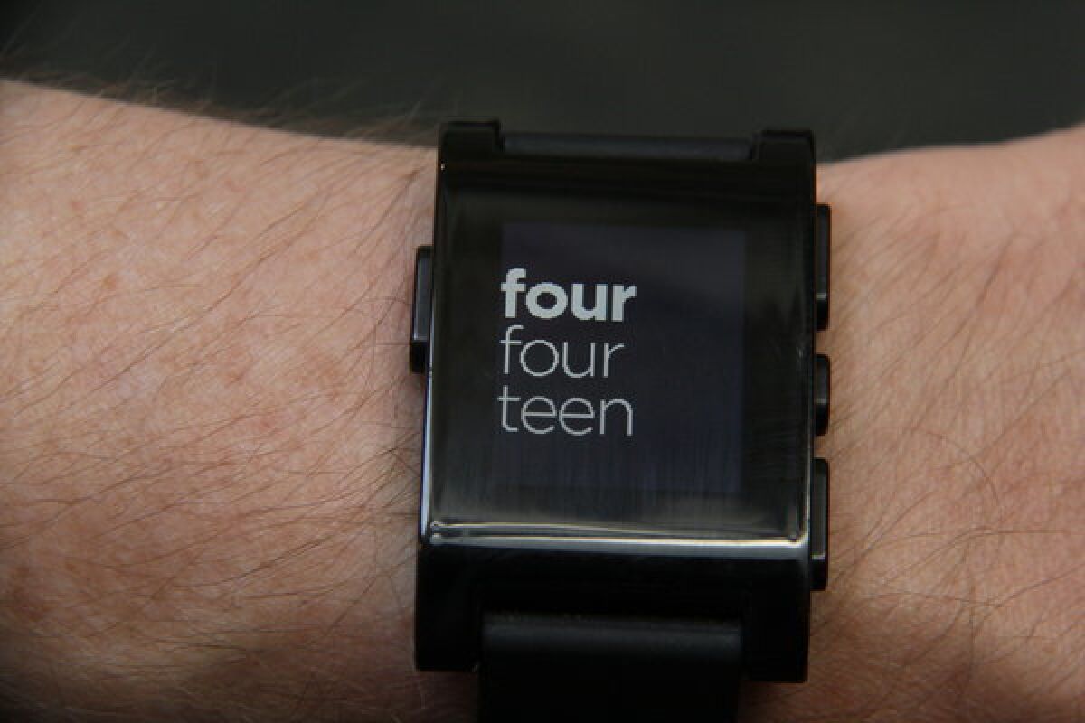 The Pebble smart watch is among several new wearable technologies vying for consumer attention.