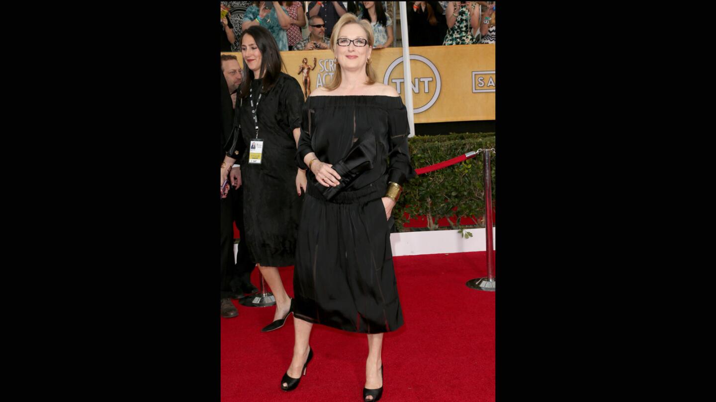 Meryl Streep's sack-like Stella McCartney dress didn't do much for her.