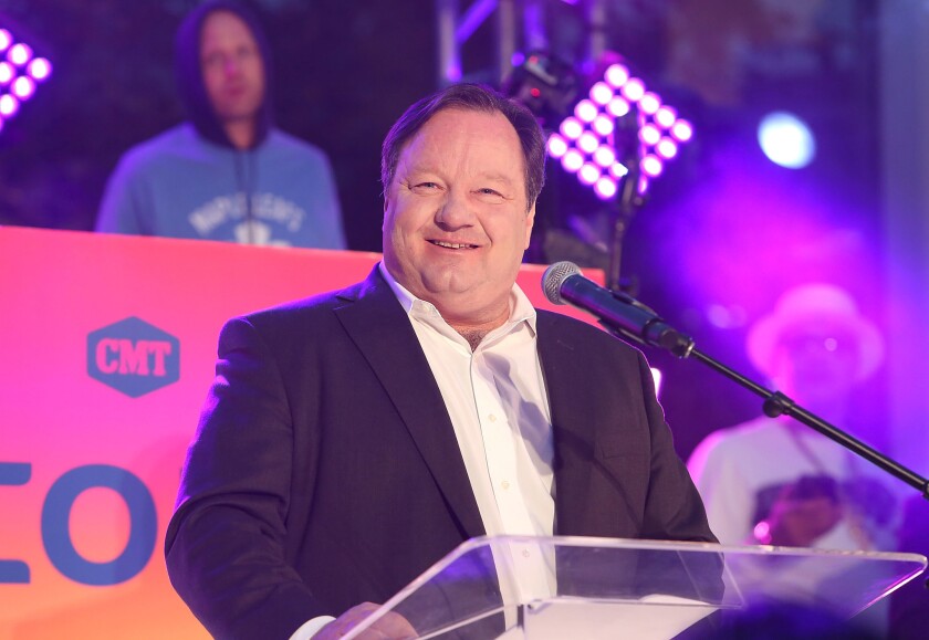 Viacom President and CEO Bob Bakish attends the opening of the company's Hollywood offices last month.