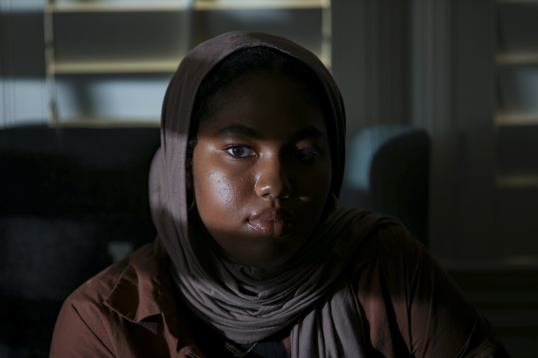 Aissata Ba a Mauritanian-American Muslim at her home in Aliso Viejo, CA.