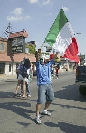 Italian Fans Celebrate World Cup Win In Chicago