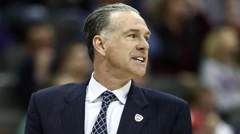 Jamie Dixon coaches Texas Christian to a victory over Oklahoma State during the Big 12 Conference tournament on March 13.