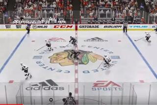 Kings vs. Chicago Blackhawks esports from March 29, 2020.