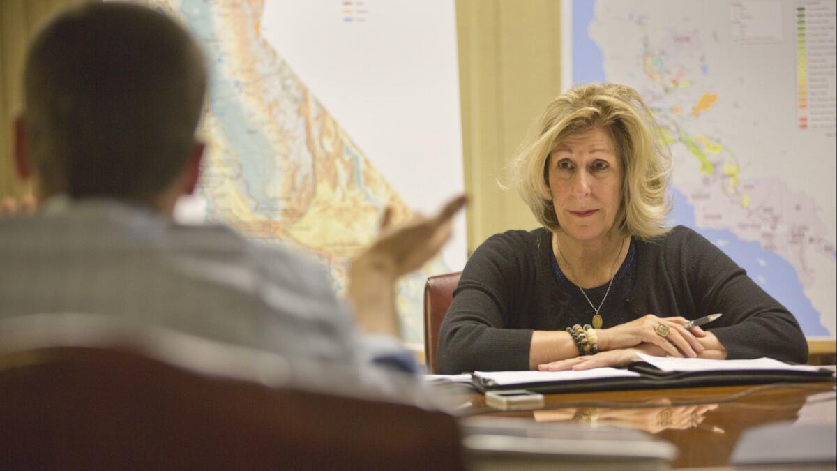 Nancy McFadden, the late chief of staff to Gov. Jerry Brown, pictured in 2014.