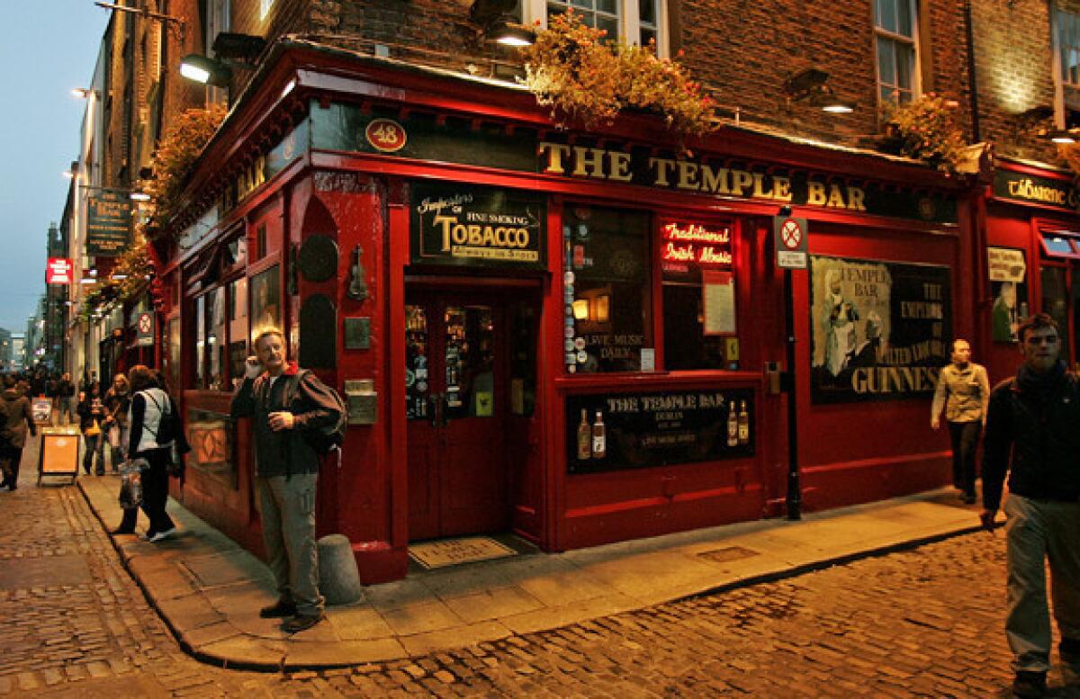 The Temple Bar is a lively entertainment and cultural district in Dublin, Ireland.