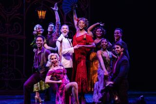 Kevin Del Aguila and J. Harrison Ghee with the cast of "Some Like It Hot" on Broadway.