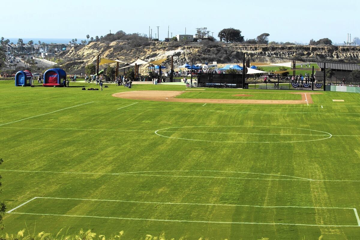 A look at Newport Beach’s Sunset Ridge Park in 2014. The City Council on Tuesday will consider sending an application to the California Coastal Commission seeking permission to build a parking lot and an access road on the park property, which overlooks West Coast Highway and Superior Avenue.