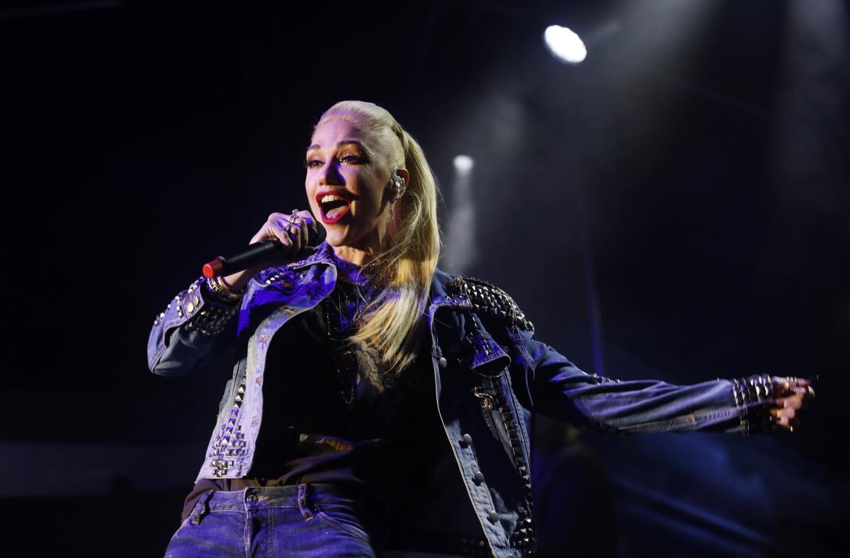 Gwen Stefani performs.
