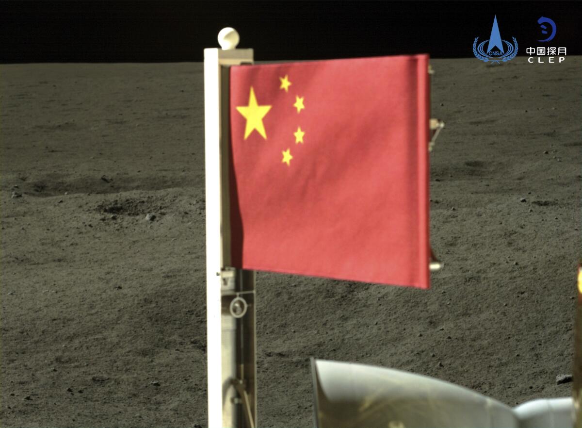 En esta imagen proporcionada por la Administración Espacial Nacional China (CNSA)