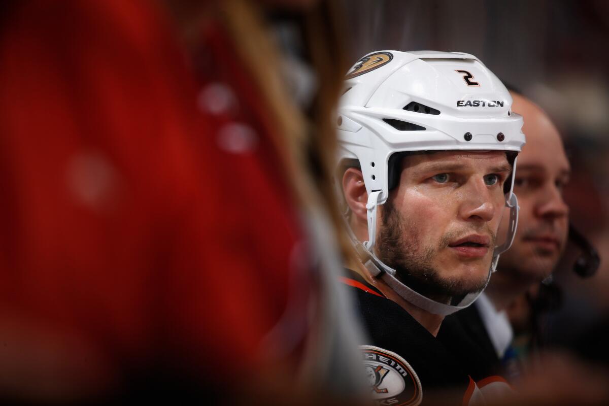 Defenseman Kevin Bieksa could return to the ice for the Ducks on Sunday for Game 2 of Anaheim's Stanley Cup playoff series with the Nashville Predators.