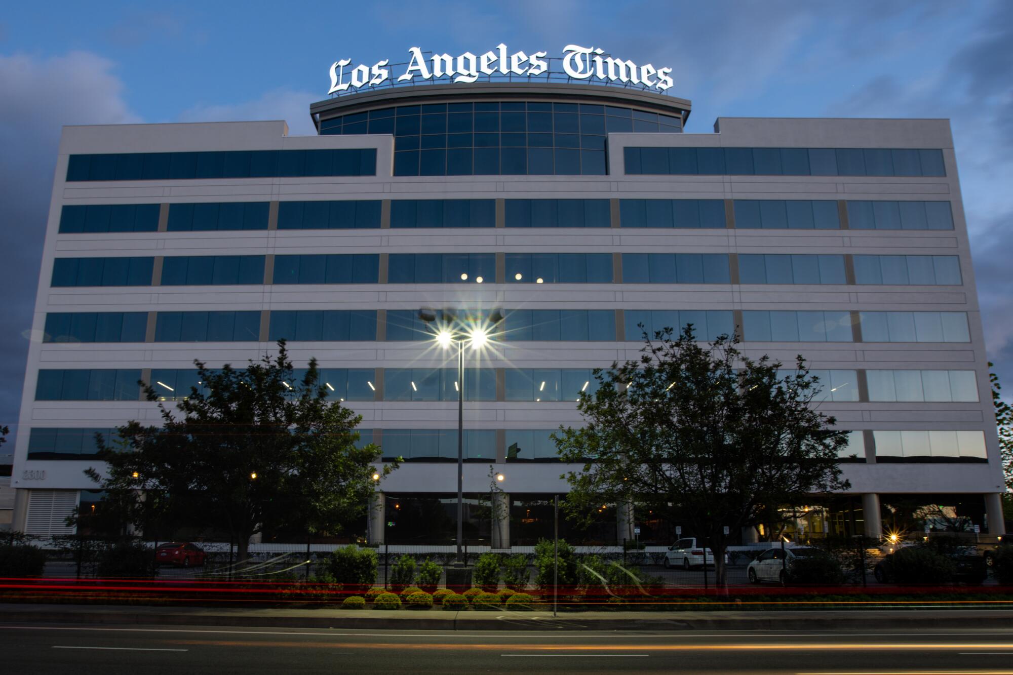 The Los Angeles Times building