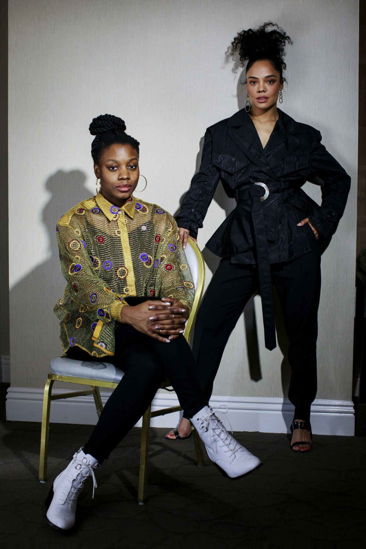 Nia DaCosta, left, and Tessa Thompson are both navigating the space between studio and indie films.