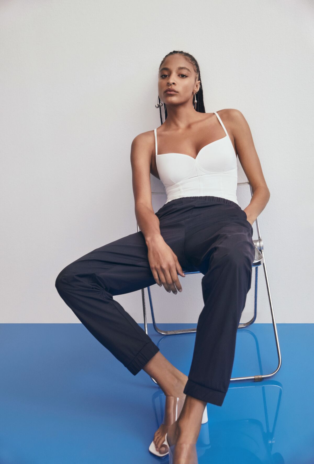 A look from the new Carbon38 X Dion Lee collaboration.