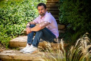 LOS ANGELES, CA - MAY 22: Actor, writer and producer Rob McElhenney, is photographed in the backyard, of his Los Angeles, CA, home, in promotion of his Apple+ show, "Mythic Quest: Raven's Banquet, Friday, May 22, 2020, during the coronavirus pandemic. McElhenney, known for his outrageous character Mac on FXX's "It's Always Sunny in Philadelphia," and has some of the same brash and arrogant qualities of that character in his "Mythic Quest" character, Ian, who is the creative director of a video game, the name of the show. (Jay L. Clendenin / Los Angeles Times)