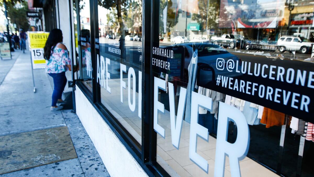 The first Forever 21 store, which opened in 1984, on Figueroa Street in Highland Park.