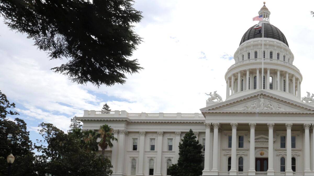 The state Capitol in Sacramento, Calif.