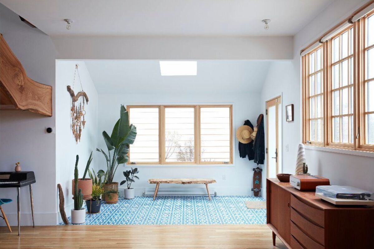 A skylight design by Mason St. Peter in the Sunset District of San Francisco. This Velux model opens and closes and costs about $3,000, including installation.