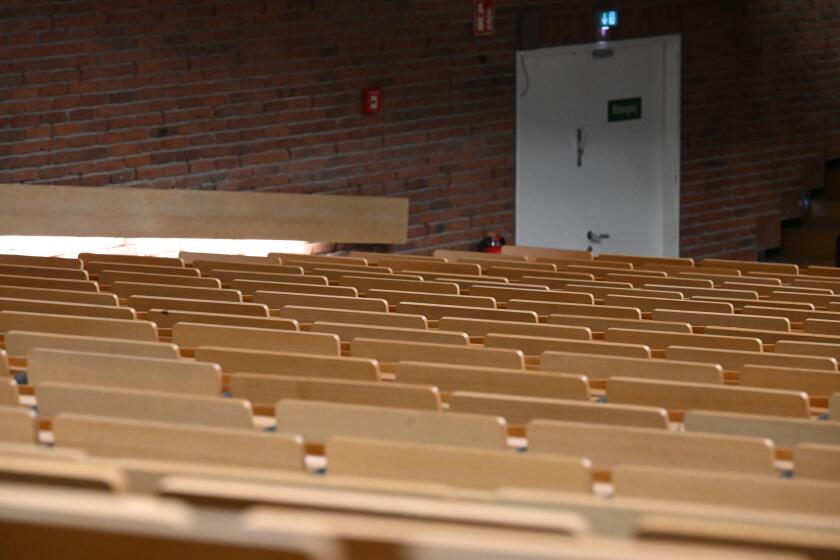 SYMBOL - 04 July 2024, Berlin: An empty lecture hall in a university. Photo: Niklas Graeber/dpa (Photo by Niklas Graeber/picture alliance via Getty Images)