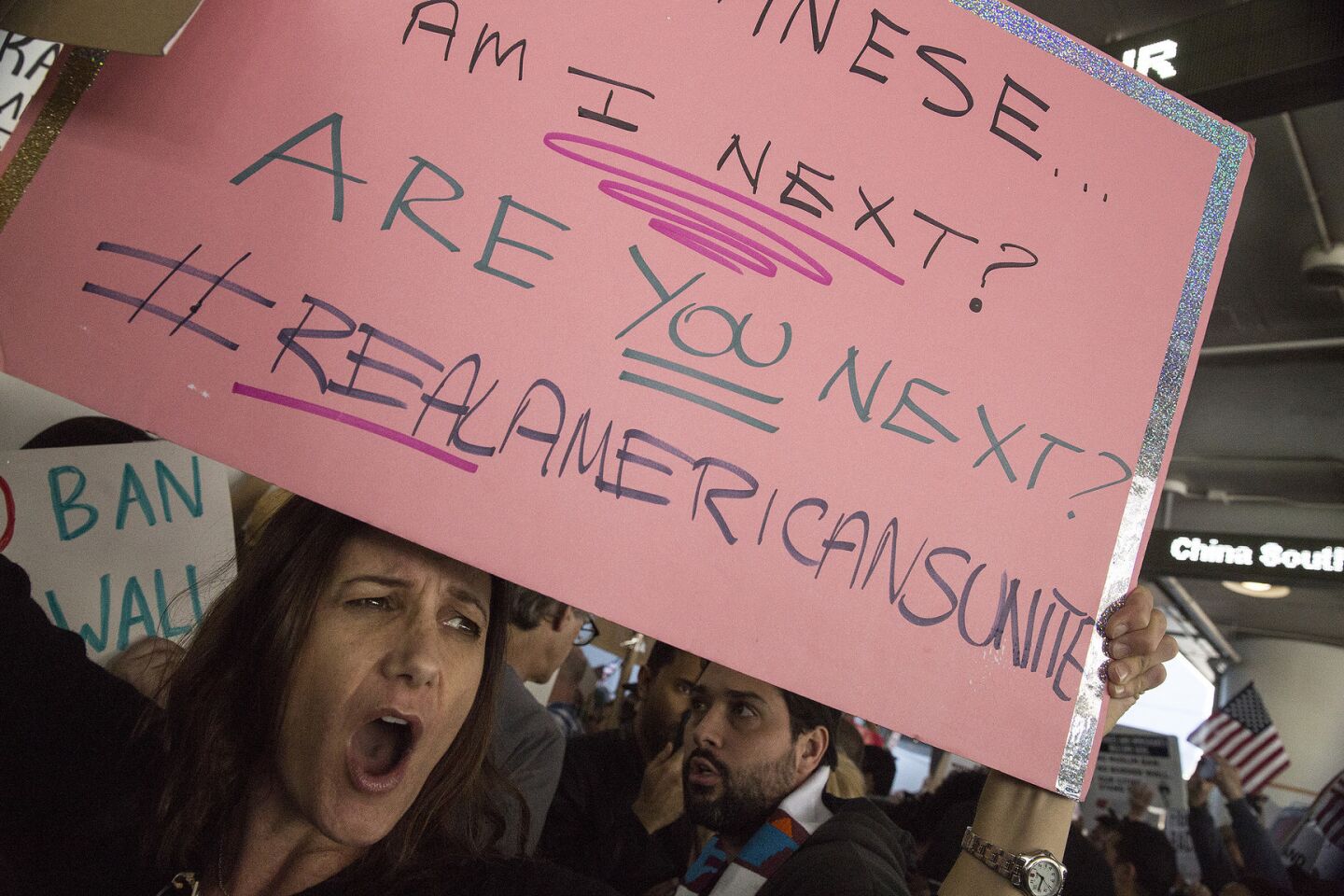 Protesters block LAX traffic, face off with police as they rally