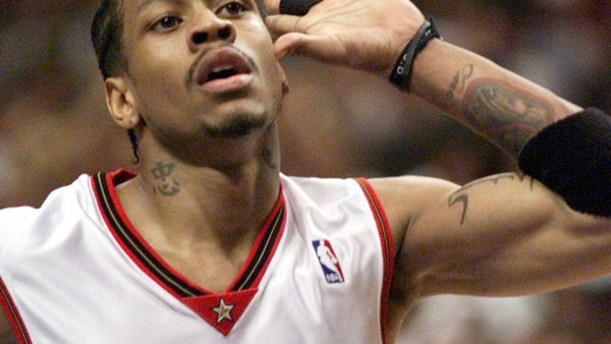 Was Allen Iverson Once Sued Over His The Answer Nickname Los Angeles Times