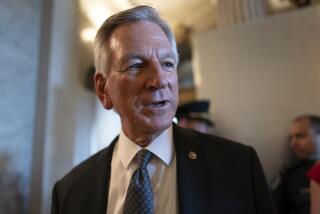 FILE - Sen. Tommy Tuberville, R-Ala., a member of the Senate Armed Services Committee, talks to reporters as he and other senators arrive at the chamber for votes, at the Capitol in Washington, Wednesday, Sept. 6, 2023. (AP Photo/J. Scott Applewhite, File)