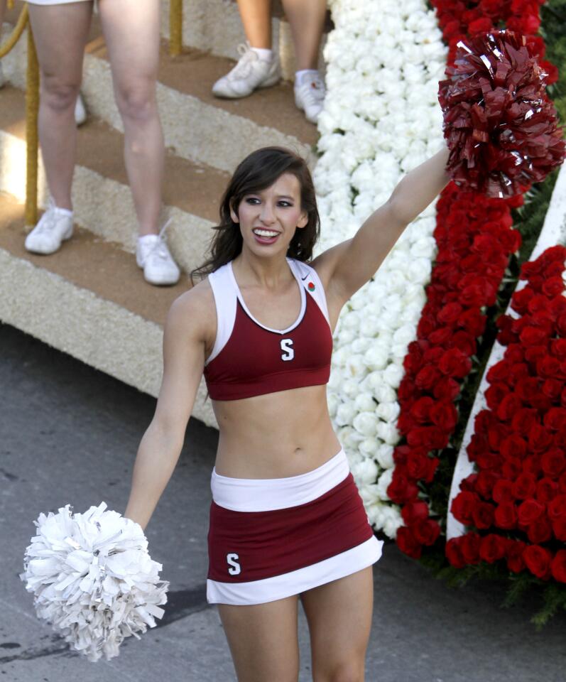 Stanford University cheerleader