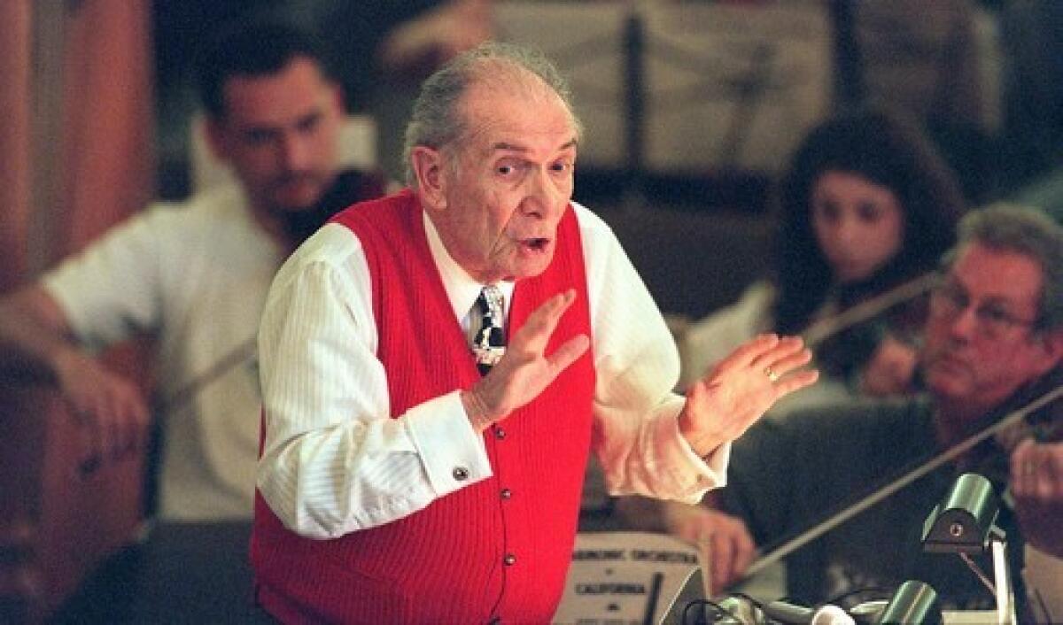 Ernst Katz, founding conductor of the Jr. Philharmonic Orchestra of California, has died. Entertainer Pat Boone, who performed at several concerts with the orchestra, said Katz "was like a musical Mother Teresa. He had that kind of passion and personality to completely sacrifice his other interests to enrich and nurture the lives of young people through music."